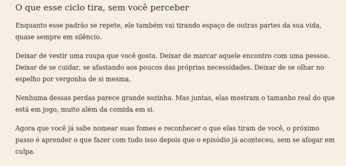 Trecho do e-book Paz com a Comida